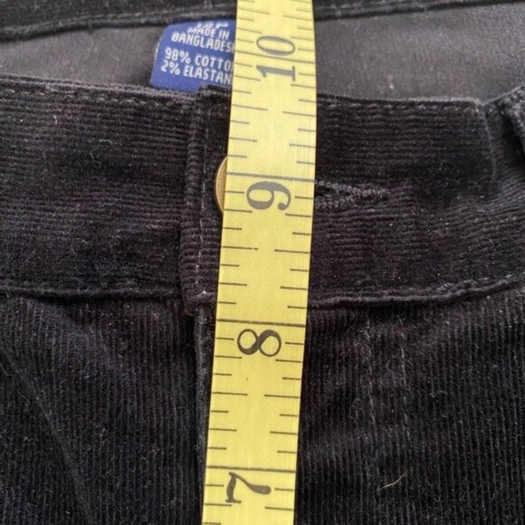 Chaps Black Corduroy Classic Fit Pants Size 12P - Picture 6 of 7
